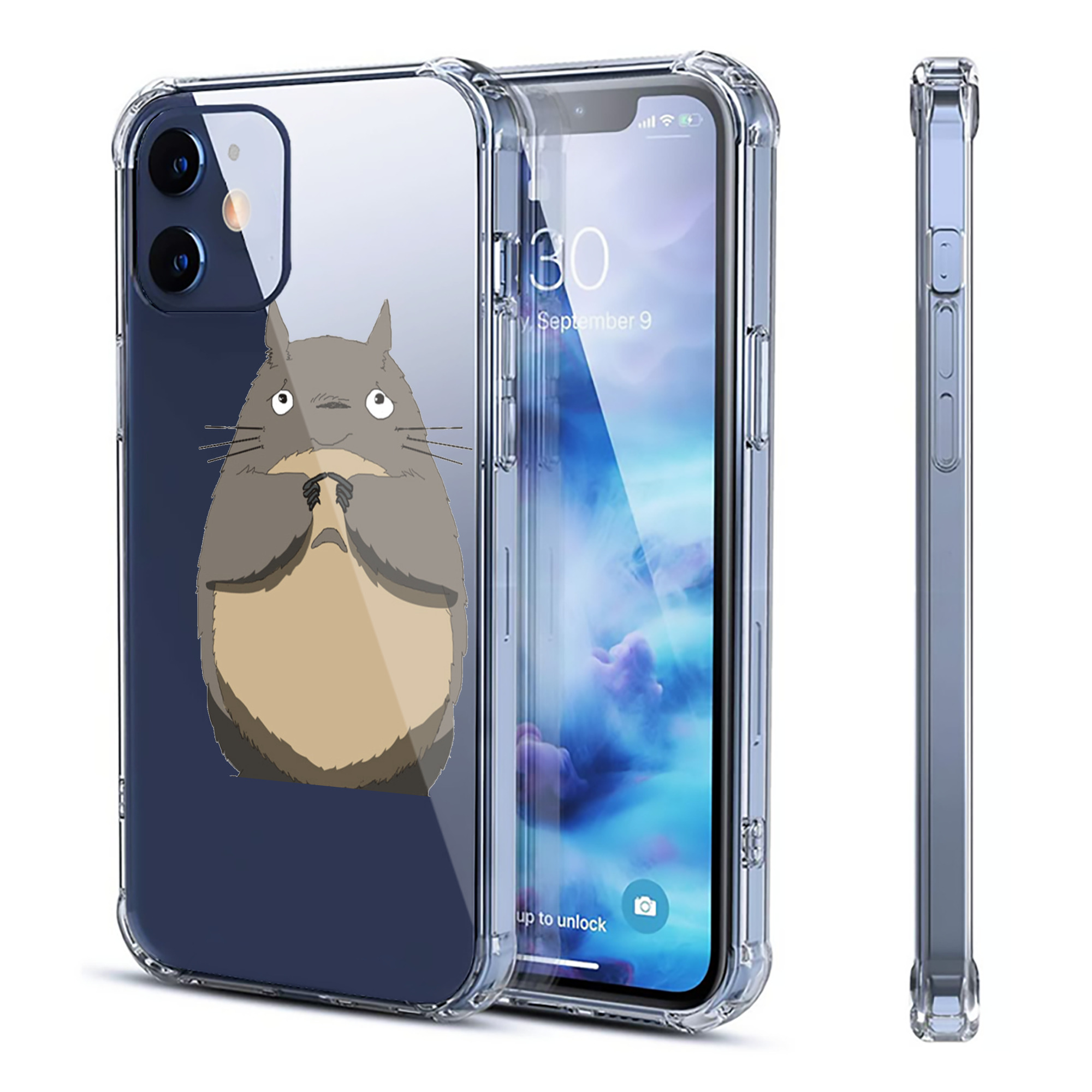 （画像用） となりのトトロ 草壁メイ 草壁サツキ My Neighbor Totoro Satsuki Kusakabe Mei Kusakabe 【iPhone 12シリーズ対応】透明スマホケース（クリアソフトケース）
